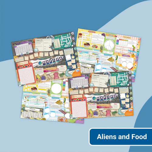 Giant Activity Mat - Aliens and Food - Twinkl Educational Publishing