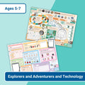 GIANT Activity Mat - Explorers and Adventurers and Technology - Twinkl Educational Publishing