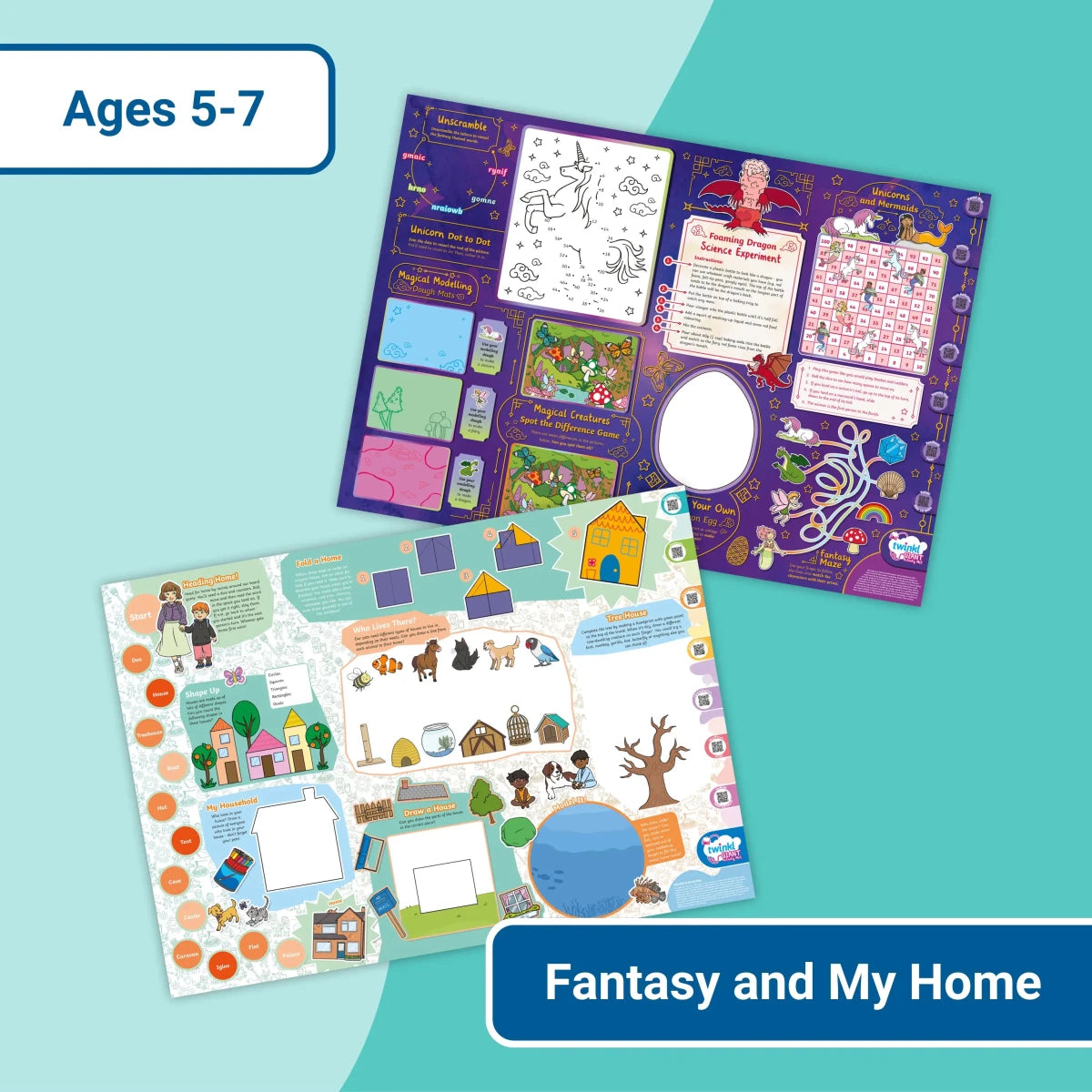 Giant Activity Mat - Fantasy and My Home - Twinkl Educational Publishing