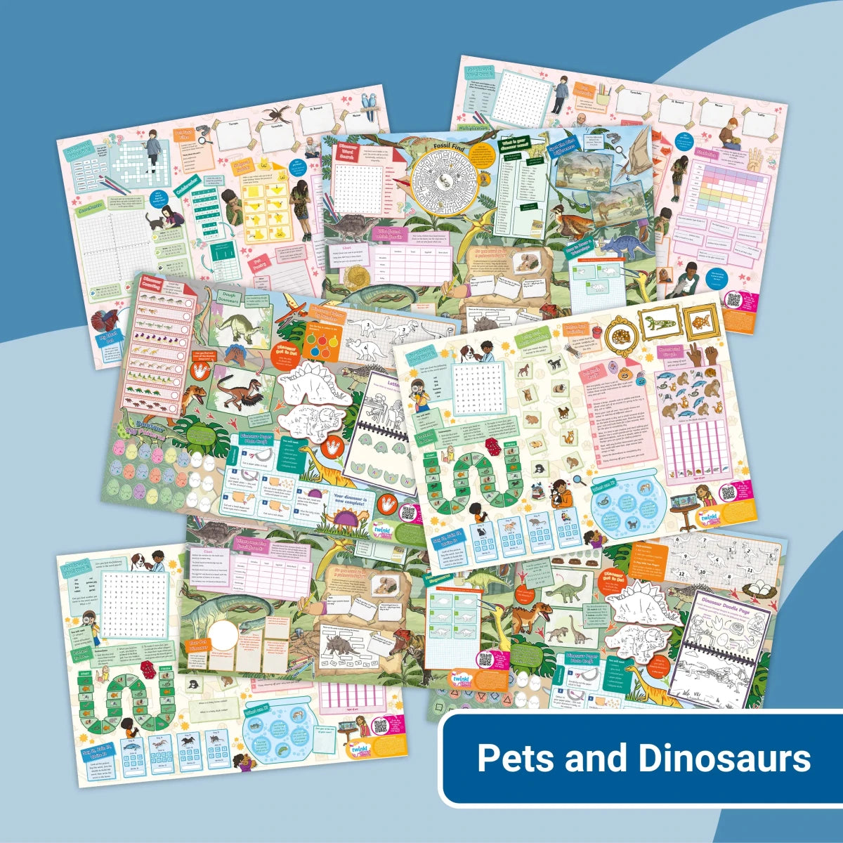 Giant Activity Mat - Pets and Dinosaurs - Twinkl Educational Publishing