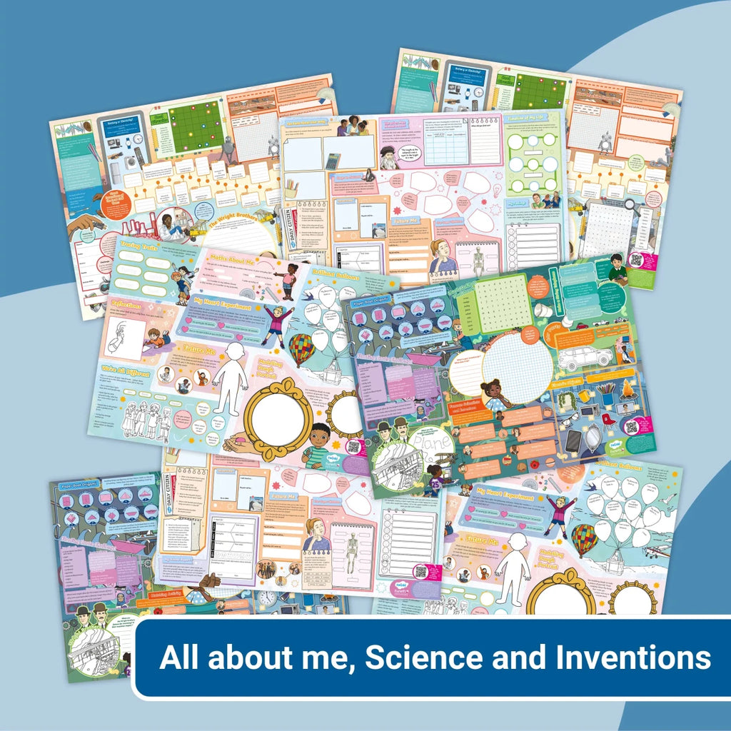 Giant Activity Mats - All About Me, Science and Inventions - Twinkl Educational Publishing