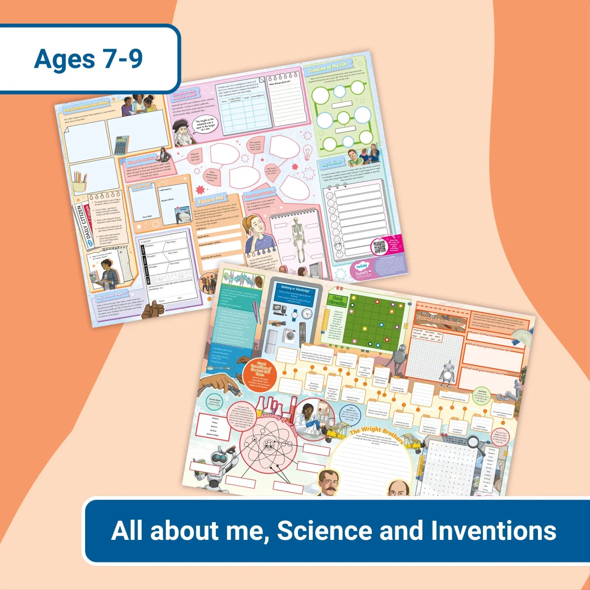 Giant Activity Mats - All About Me, Science and Inventions - Twinkl Educational Publishing