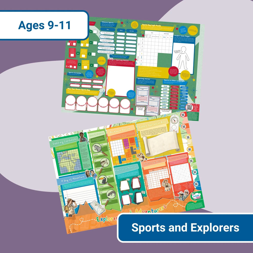 Giant Activity Mats - Explorers and Sports - Twinkl Educational Publishing
