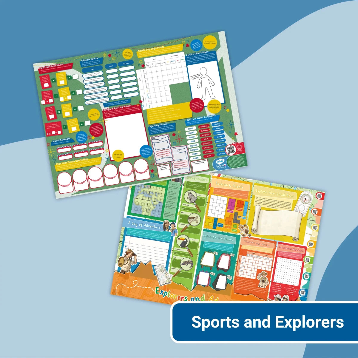 Giant Activity Mats - Explorers and Sports - Twinkl Educational Publishing
