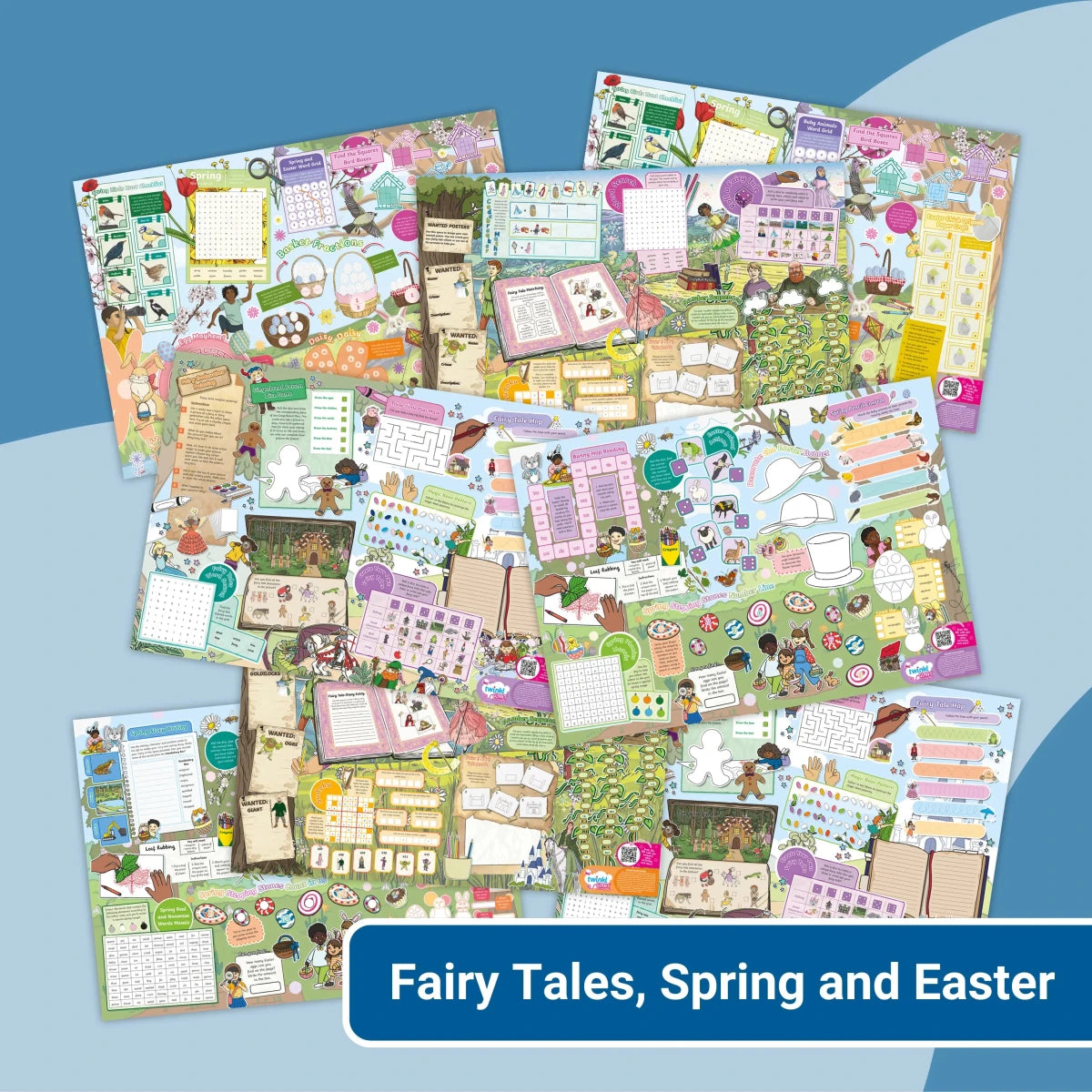 Giant Activity Mats - Fairy Tales, Spring and Easter - Twinkl Educational Publishing