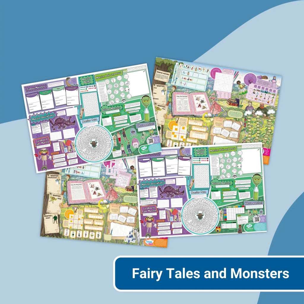 Giant Activity Mats - Monsters and Fairy Tales - Twinkl Educational Publishing