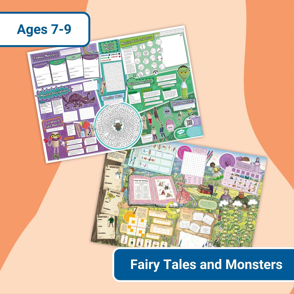 Giant Activity Mats - Monsters and Fairy Tales - Twinkl Educational Publishing