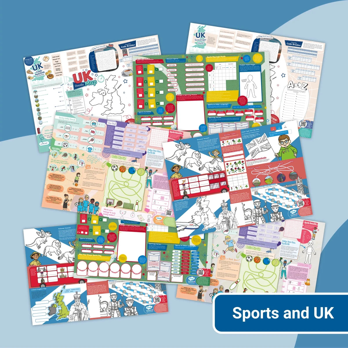Giant Activity Mats - Sports and United Kingdom - Twinkl Educational Publishing