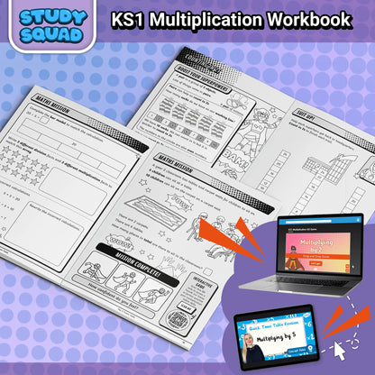 Study Squad KS1 Multiplication Workbook