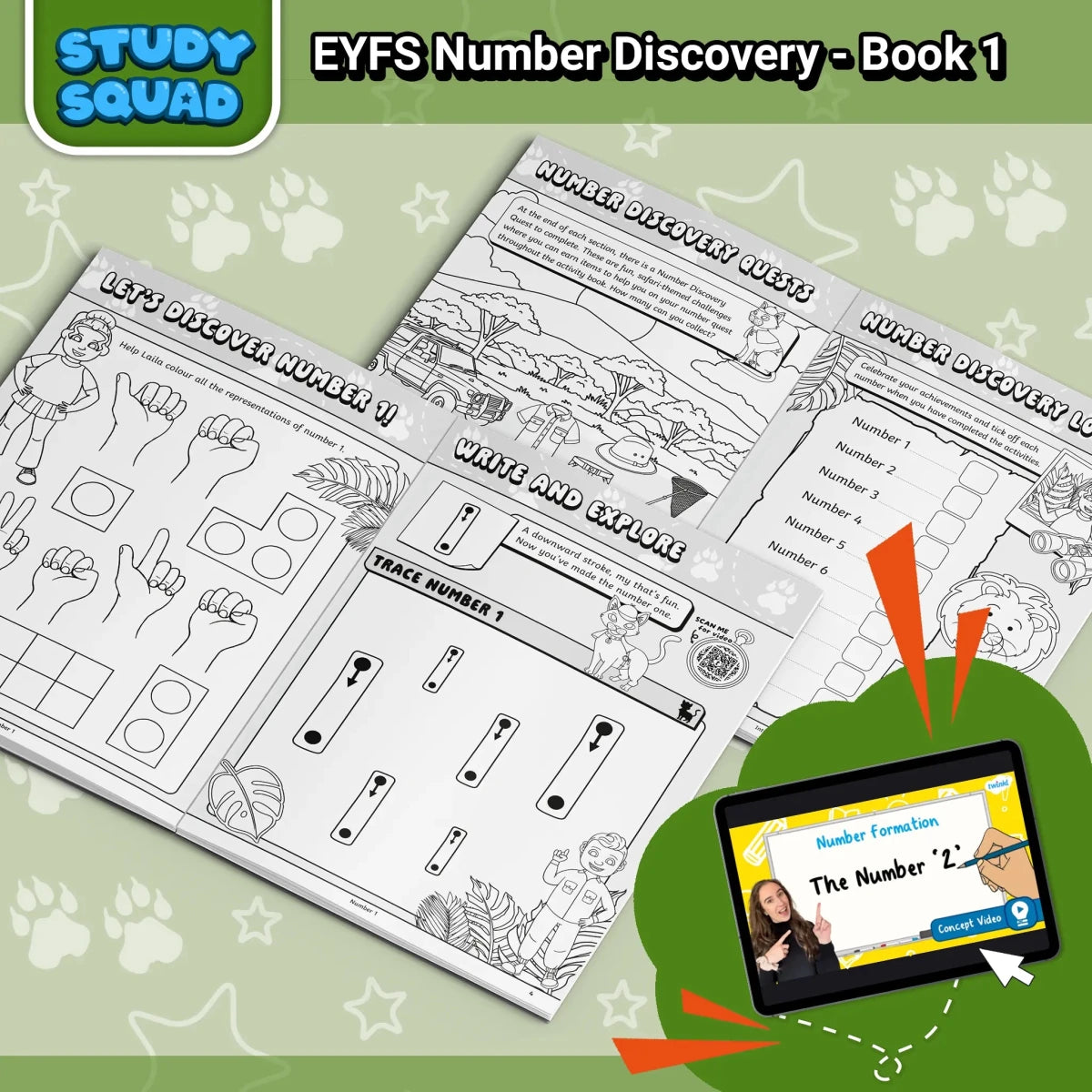 Number Discovery, Activity Book 1 - EYFS Maths - Twinkl Educational Publishing