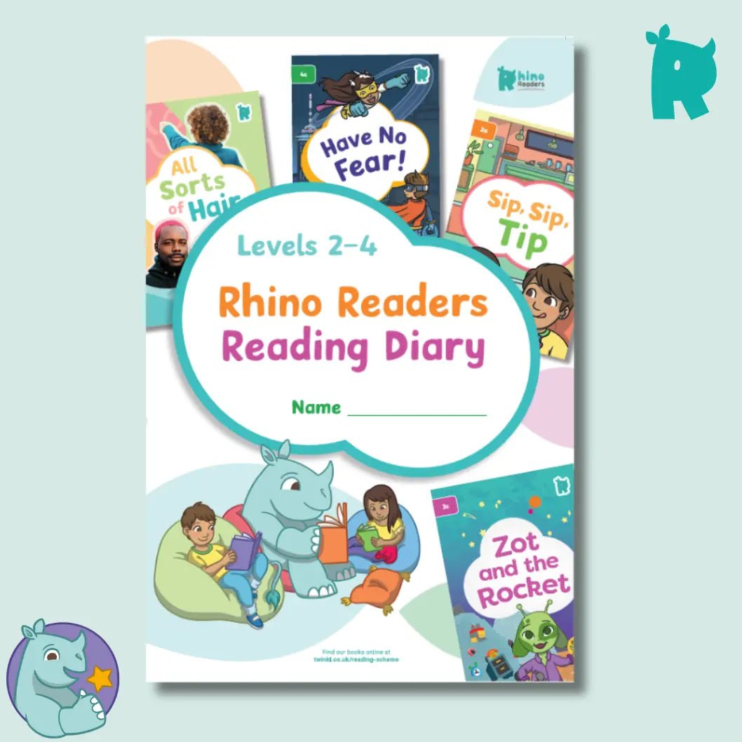 Rhino Readers - Reading Diary Levels 2 - 4 - Twinkl Educational Publishing