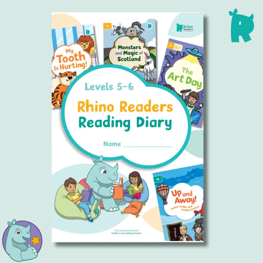 Rhino Readers - Reading Diary Levels 5 - 6 - Twinkl Educational Publishing