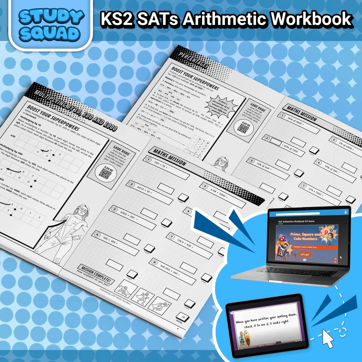 Study Squad - KS2 Arithmetic Workbook - Twinkl Educational Publishing