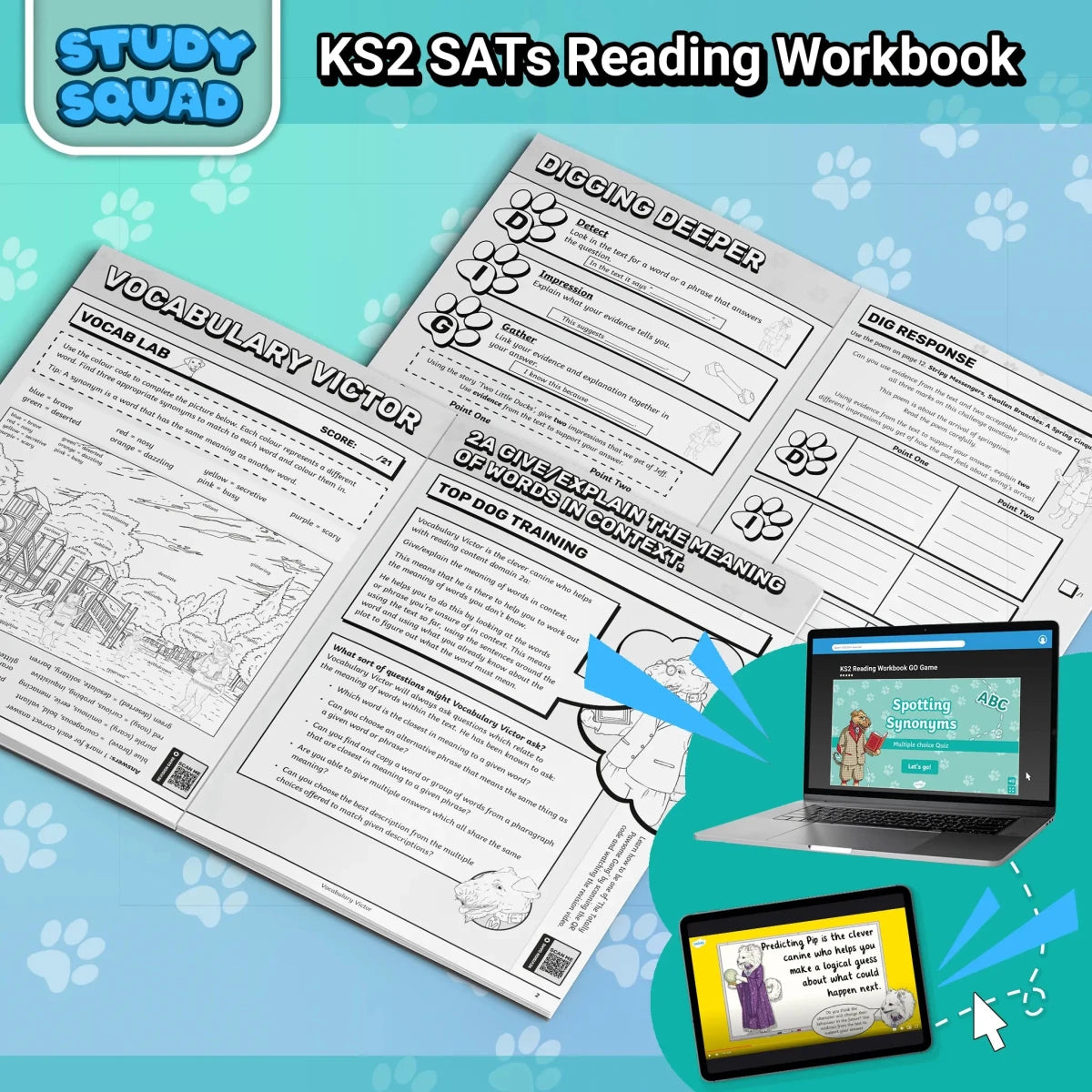 Study Squad - KS2 Reading Workbook - Twinkl Educational Publishing
