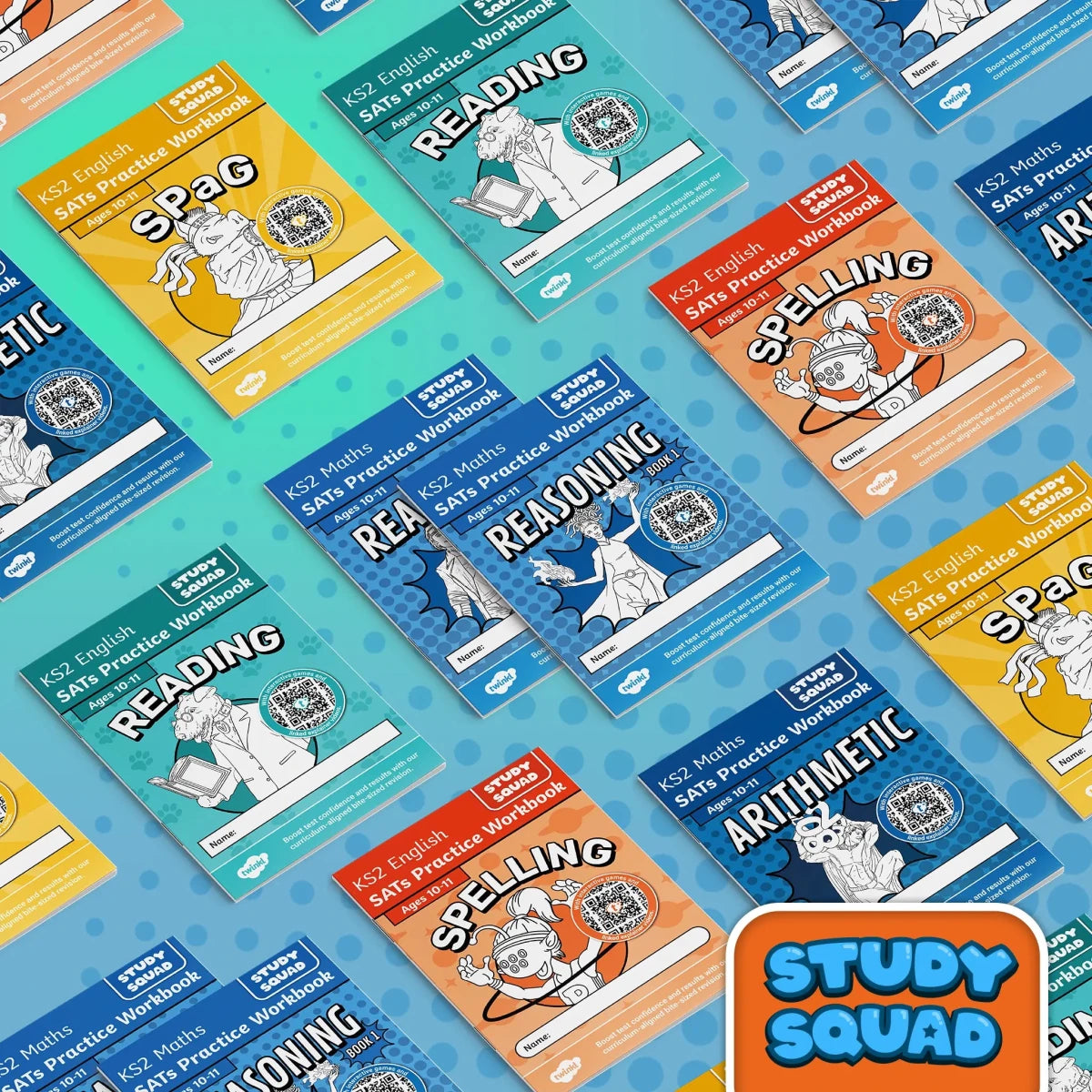 Study Squad - KS2 SATs Workbook Bundle - Twinkl Educational Publishing