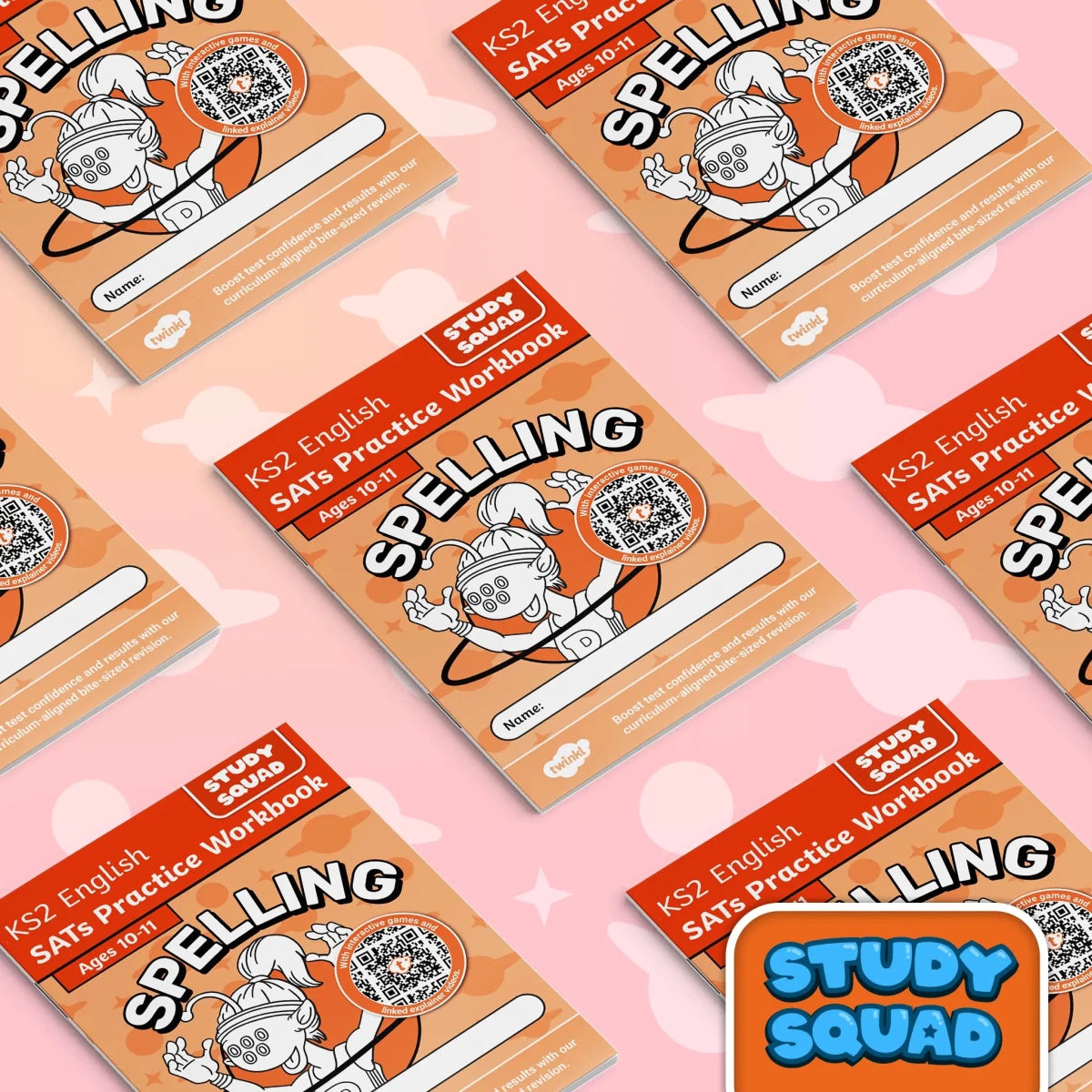 Study Squad - KS2 Spelling Workbook - Twinkl Educational Publishing