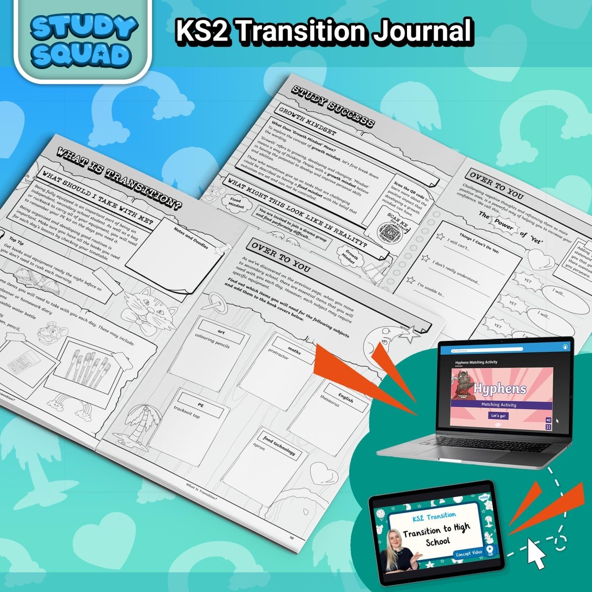 Study Squad - KS2/KS3 Transition Journal - Twinkl Educational Publishing