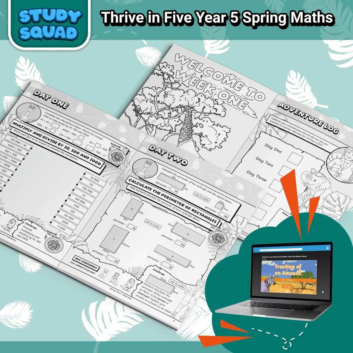 Thrive in Five, Spring Term - KS2 Maths Year 5 - Twinkl Educational Publishing