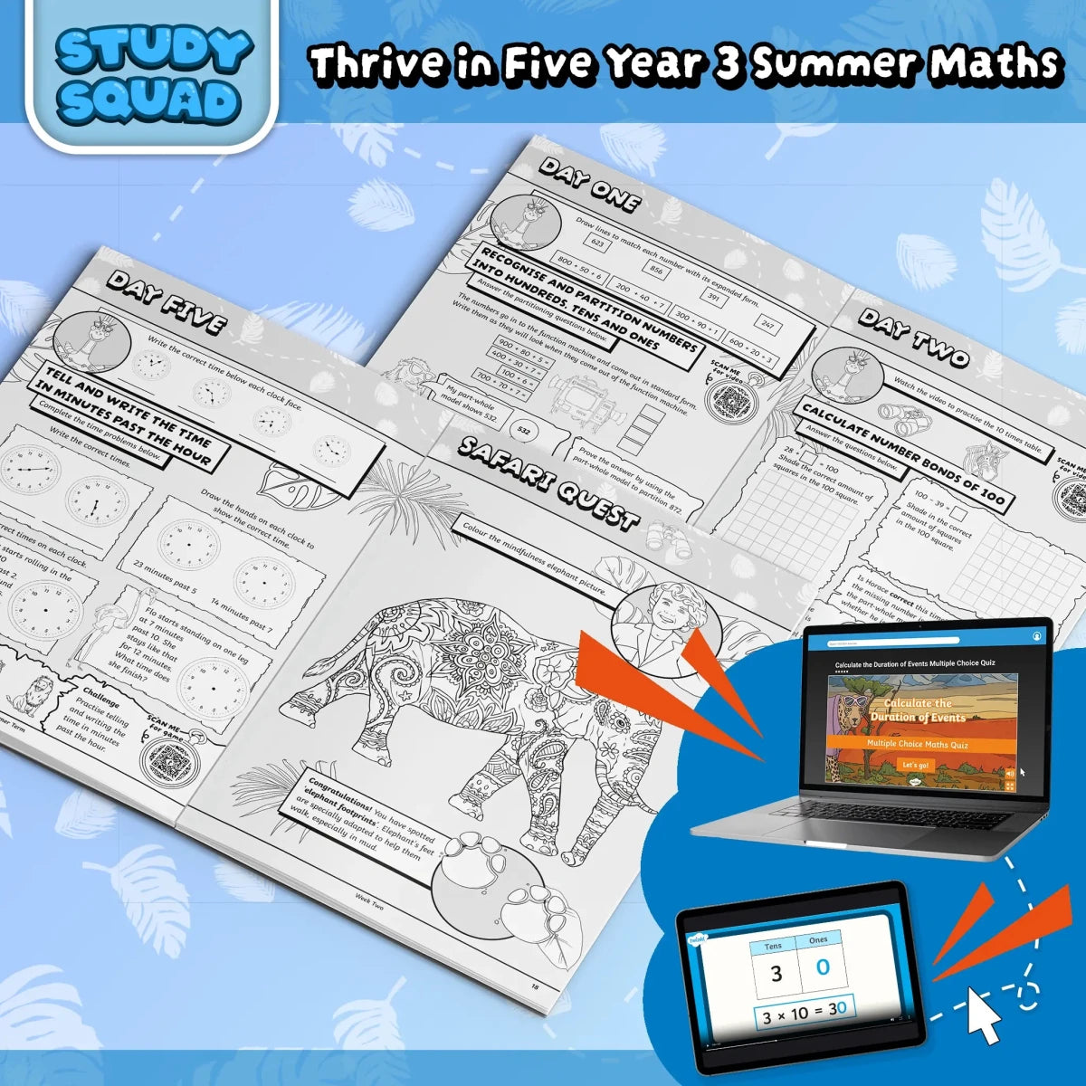 Thrive in Five, Summer Term - Maths Year 3 - Twinkl Educational Publishing