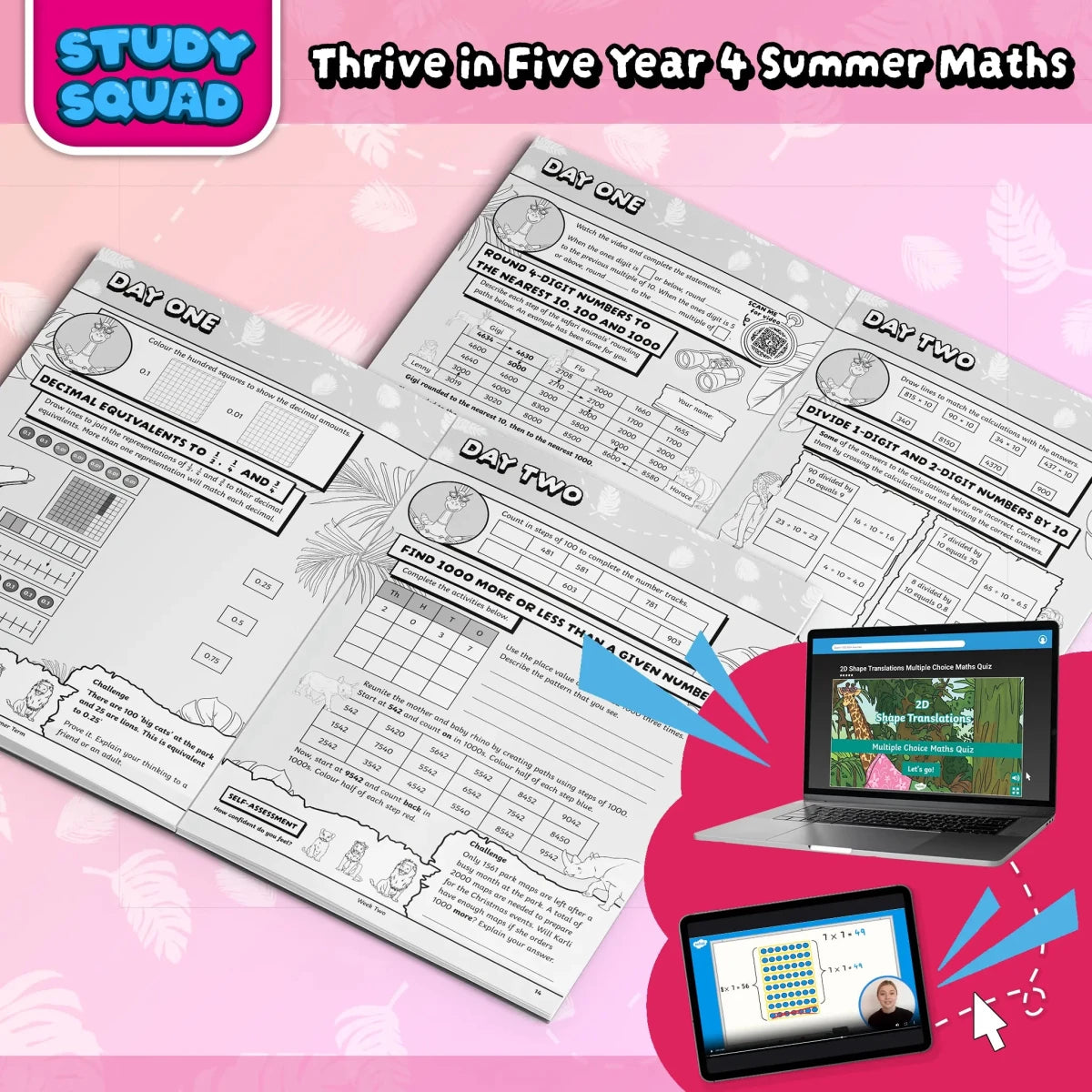 Thrive in Five, Summer Term - Maths Year 4 - Twinkl Educational Publishing