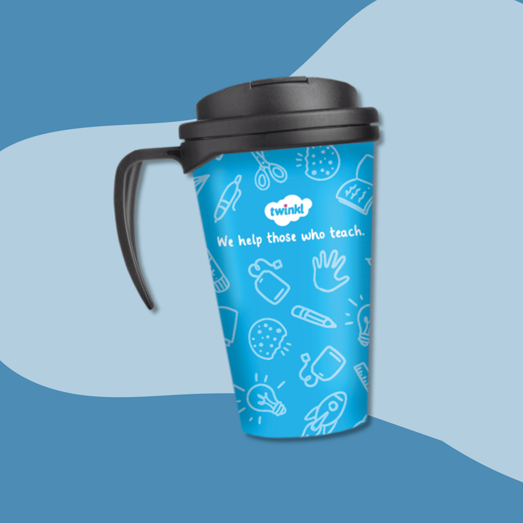 Twinkl Classroom Safe Mug - Blue - Twinkl Educational Publishing