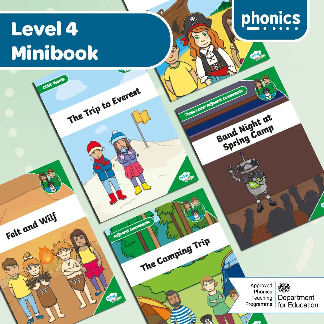 Twinkl Phonics - Level 4 Minibooks Pack - Twinkl Educational Publishing