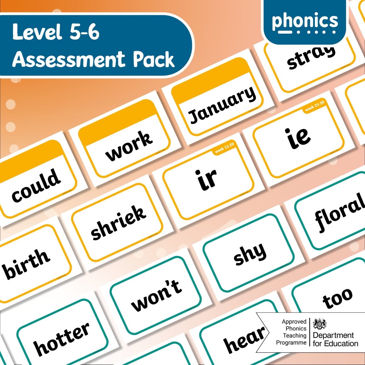 Twinkl Phonics - Level 5-6 Flashcard Assessment Pack - Twinkl Educational Publishing