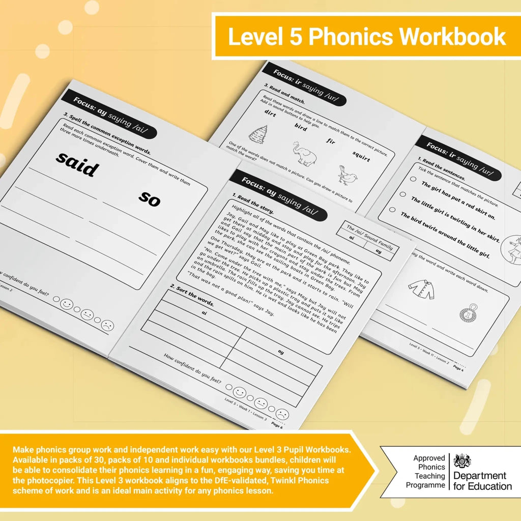 Twinkl Phonics – Level 5 Workbooks - Twinkl Educational Publishing