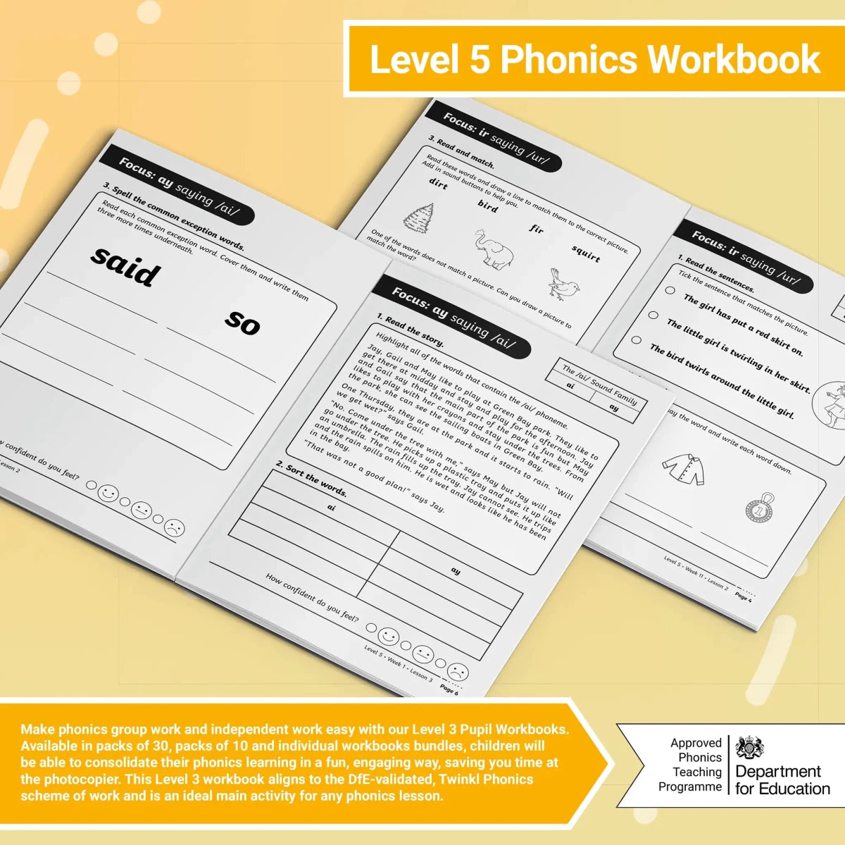 Twinkl Phonics – Level 5 Workbooks - Twinkl Educational Publishing