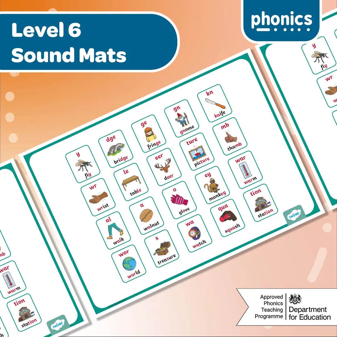Twinkl Phonics - Level 6 Sound Mat - Twinkl Educational Publishing