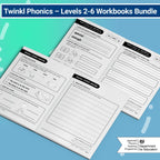 Twinkl Phonics Workbooks Levels 2-6 Bundle - Twinkl Educational Publishing