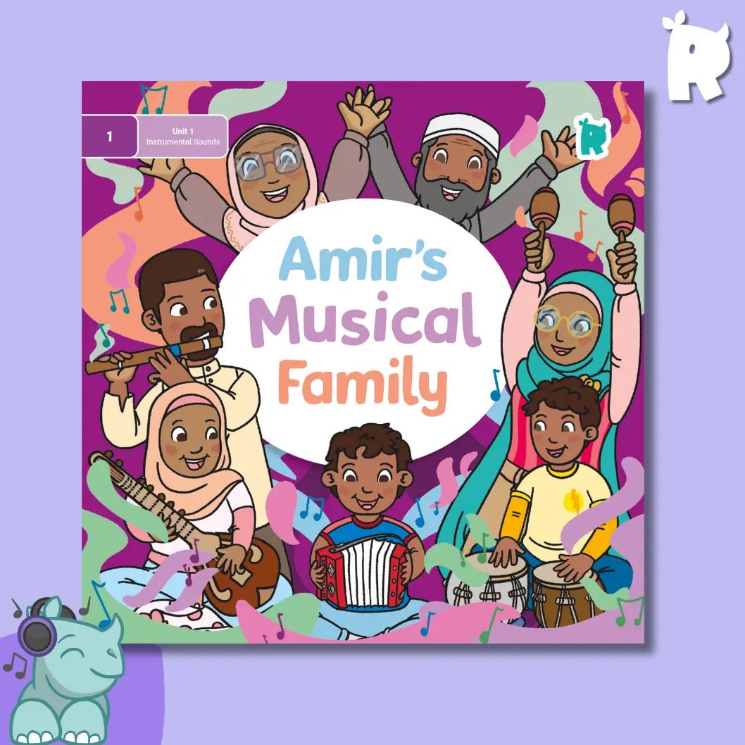 Twinkl Rhino Readers - Amir's Musical Family (Level 1 / Unit 1) - Twinkl Educational Publishing
