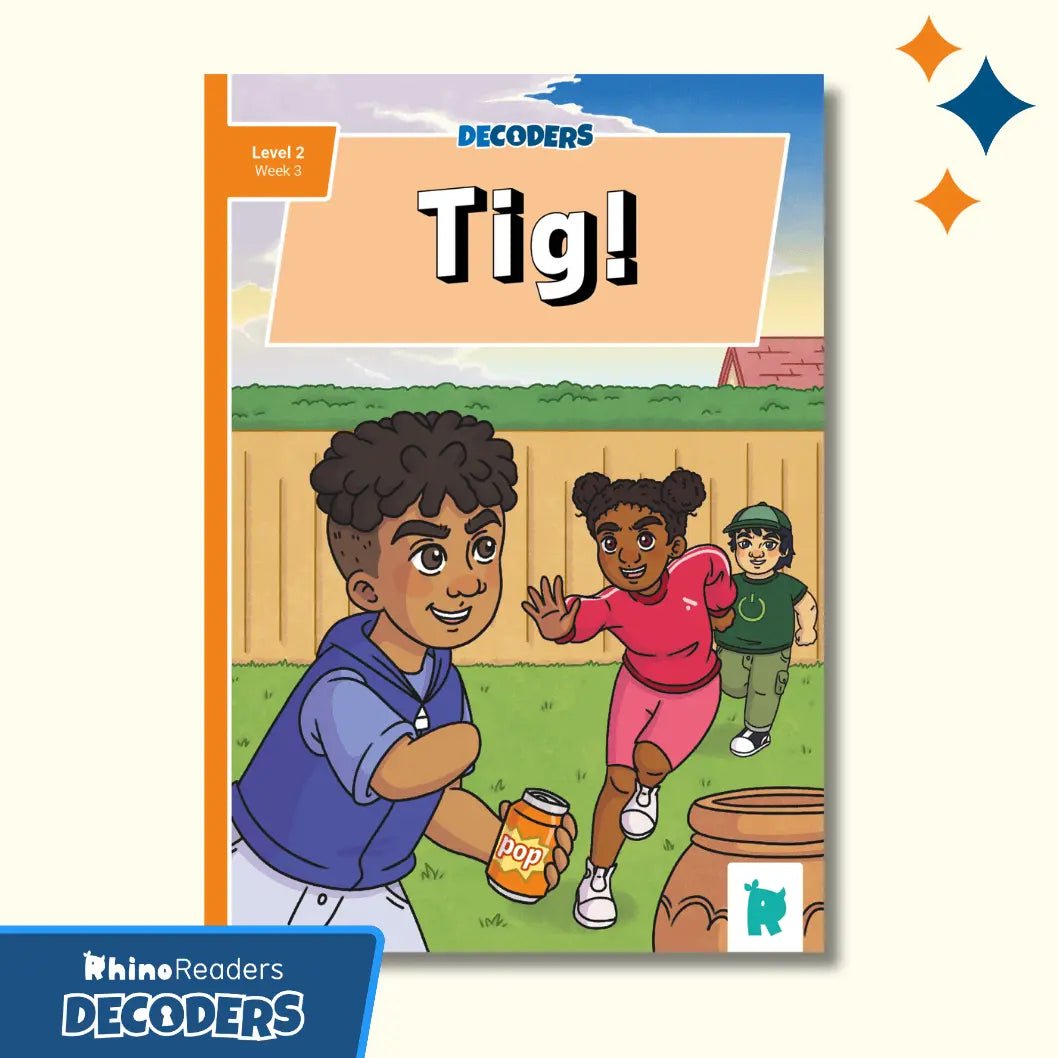 Twinkl Rhino Readers Decoders - Tig! (Level 2 / Week 3) - Twinkl Educational Publishing