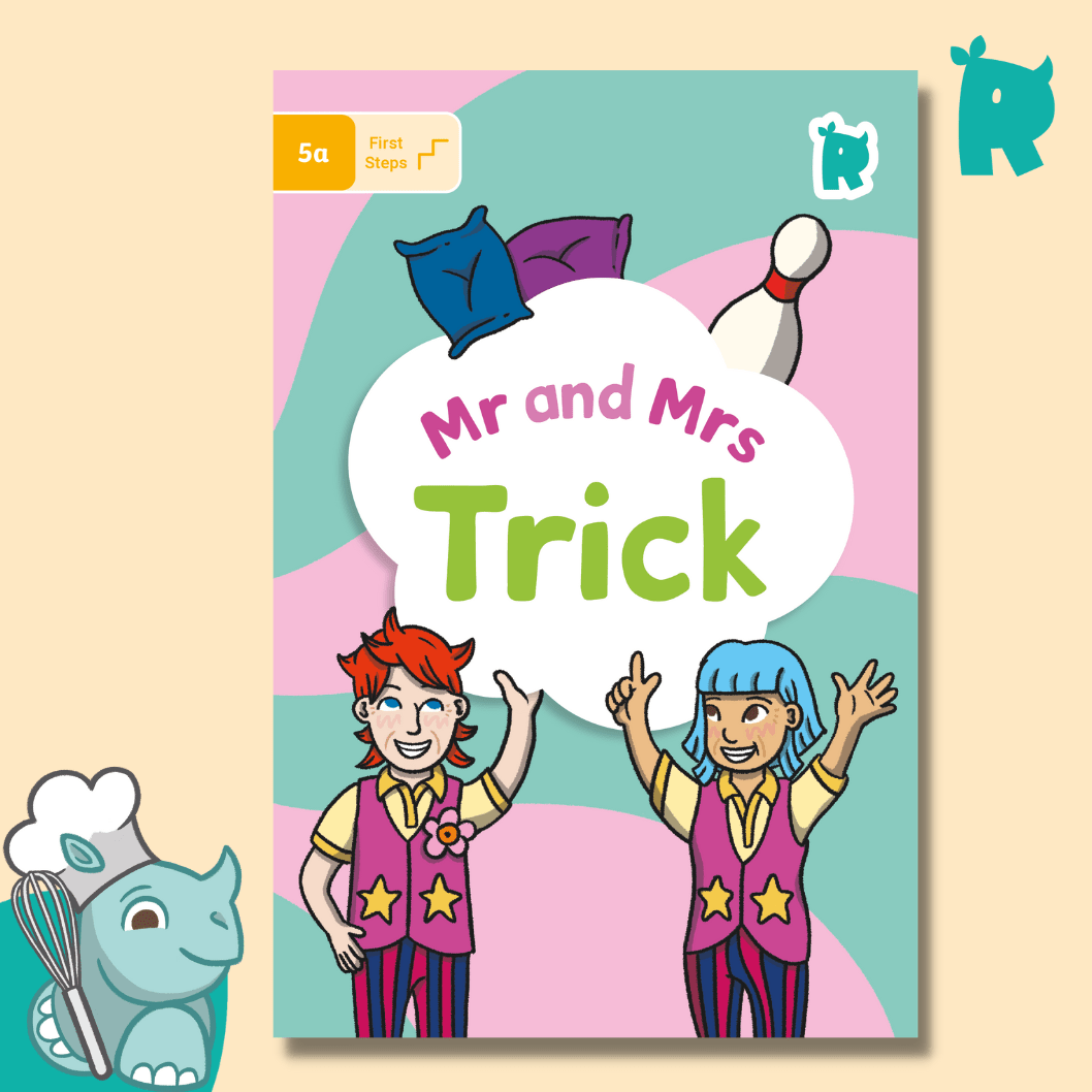Twinkl Rhino Readers - First Steps: Mr and Mrs Trick - (Level 5a) - Twinkl Educational Publishing