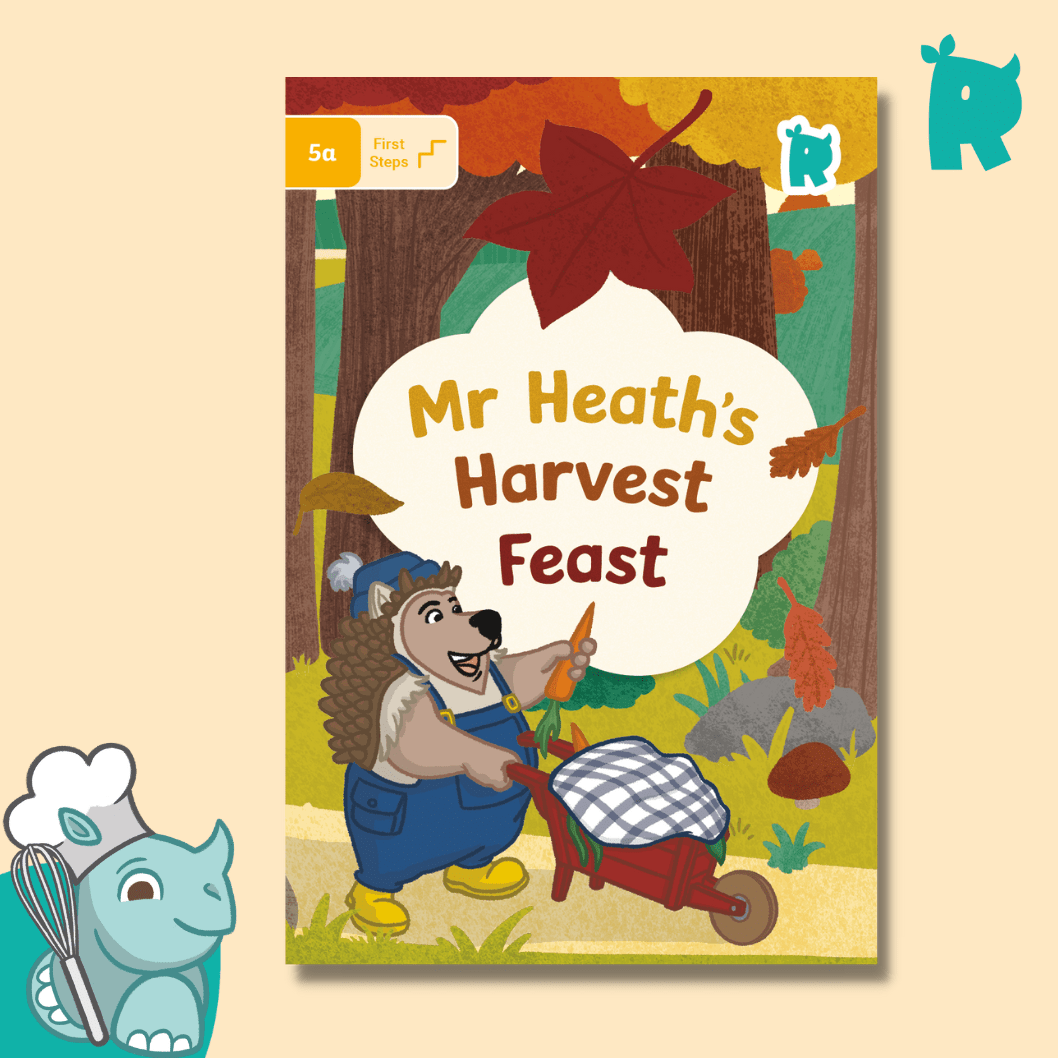 Twinkl Rhino Readers - First Steps: Mr Heath's Harvest Feast (Level 5a) - Twinkl Educational Publishing