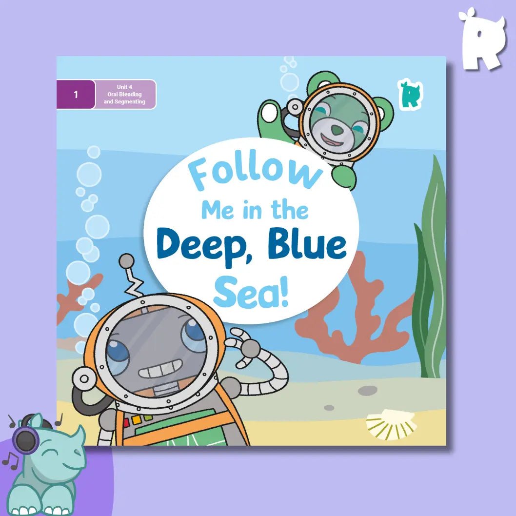 Twinkl Rhino Readers - Follow Me in the Deep, Blue Sea! (Level 1 / Unit 4) - Twinkl Educational Publishing