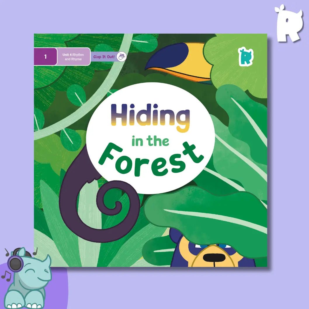 Twinkl Rhino Readers - Hiding in the Forest (Level 1 / Unit 4) - Twinkl Educational Publishing