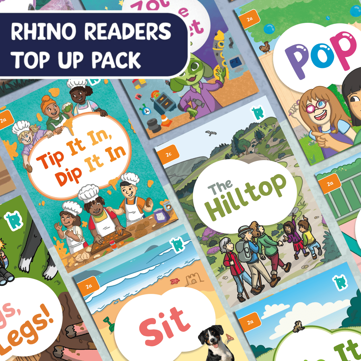 Twinkl Rhino Readers - Level 2 Top Up Pack - Twinkl Educational Publishing