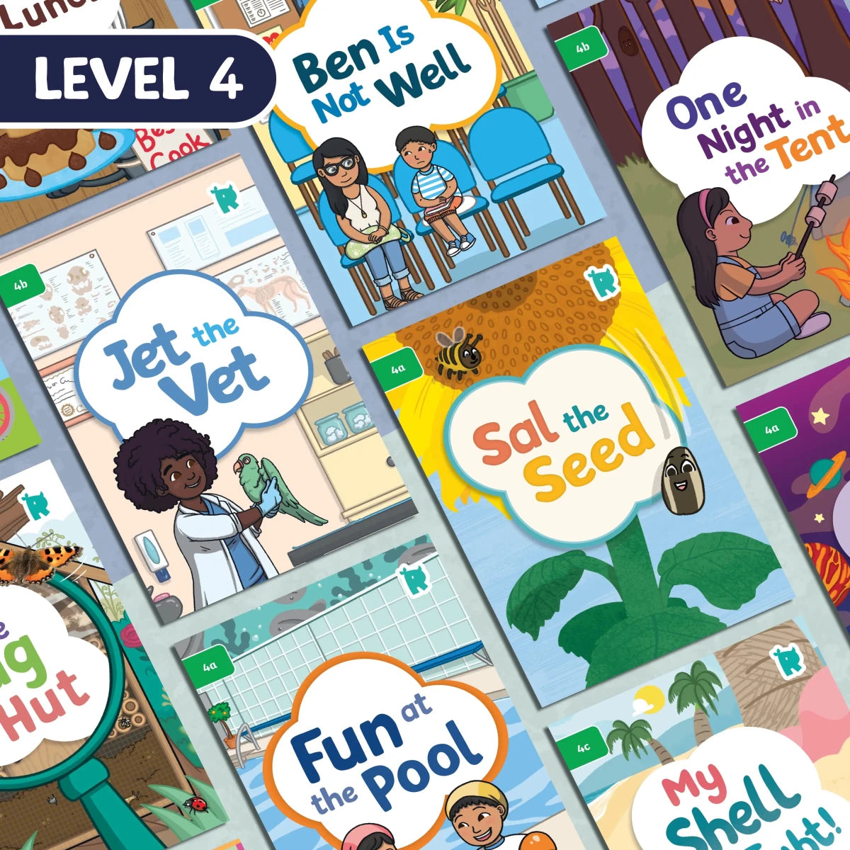 Twinkl Rhino Readers - Set of 18 Decodable Books - Level 4 - Twinkl Educational Publishing