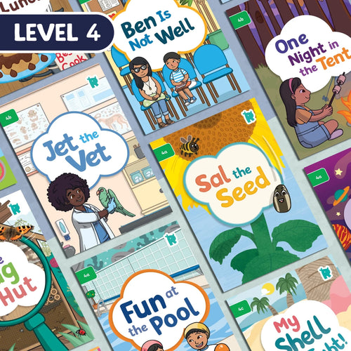 Twinkl Rhino Readers - Set of 18 Decodable Books - Level 4 - Twinkl Educational Publishing