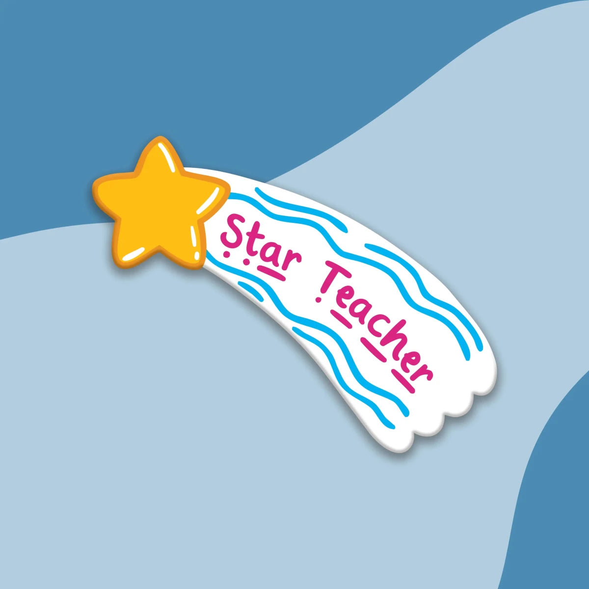 Twinkl Star Teacher Pin Badge - Twinkl Educational Publishing
