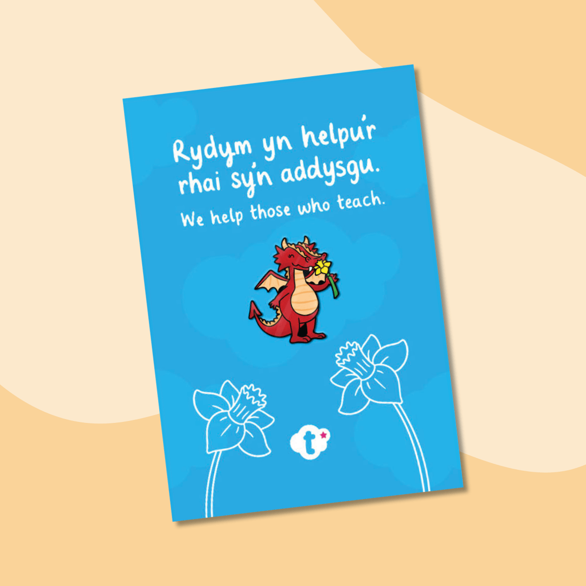 Twinkl Welsh Tanwen Pin Badge - Twinkl Educational Publishing