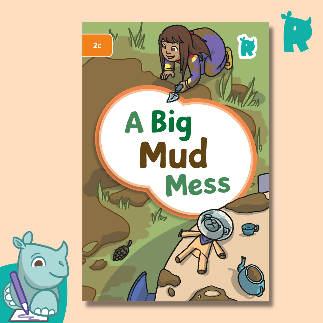 Twinkl Rhino Readers - A Big Mud Mess (2c)