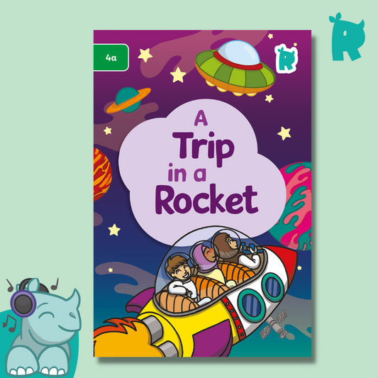 Twinkl Rhino Readers - A Trip in a Rocket (Level 4a)