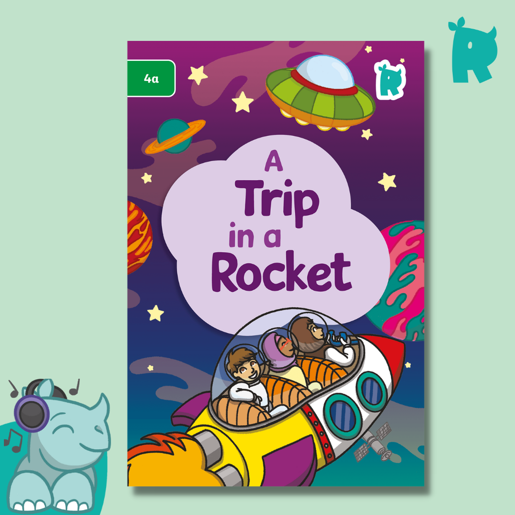 Twinkl Rhino Readers - A Trip in a Rocket (Level 4a)