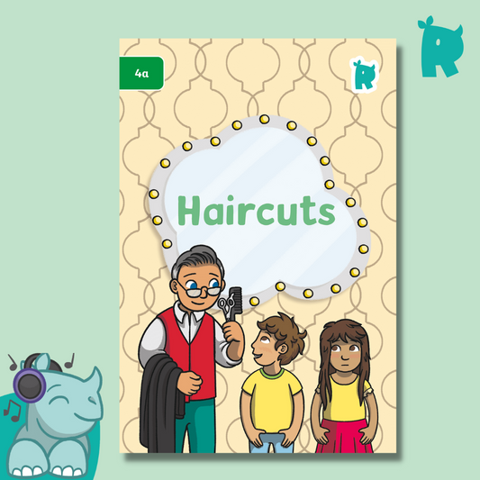 Twinkl Rhino Readers - Haircuts (Level 4a)