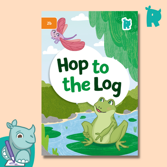 Twinkl Rhino Readers - Hop to the Log (Level 2b)