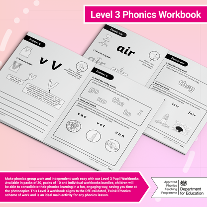 Twinkl Phonics – Level 3 Workbook