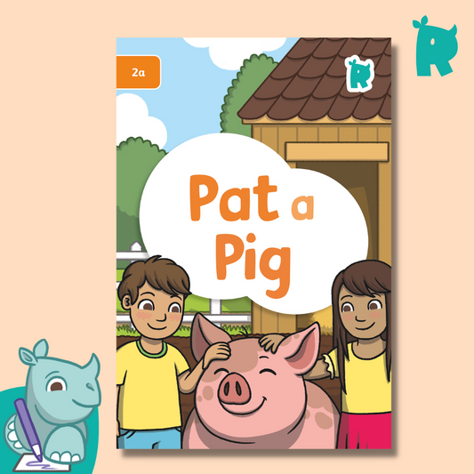 Twinkl Rhino Readers - Pat a Pig (Level 2a)