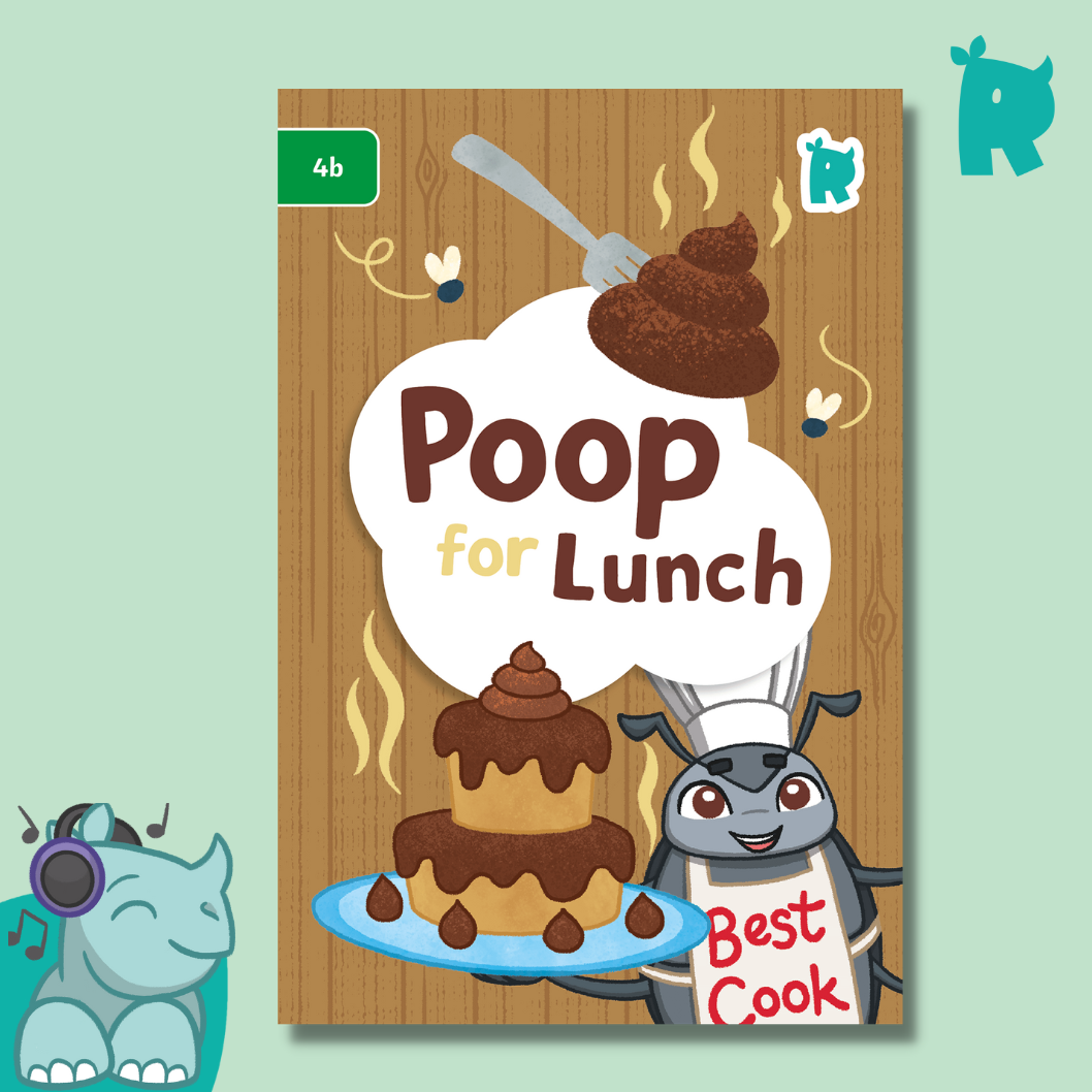 Twinkl Rhino Readers - Poop for Lunch (Level 4b)